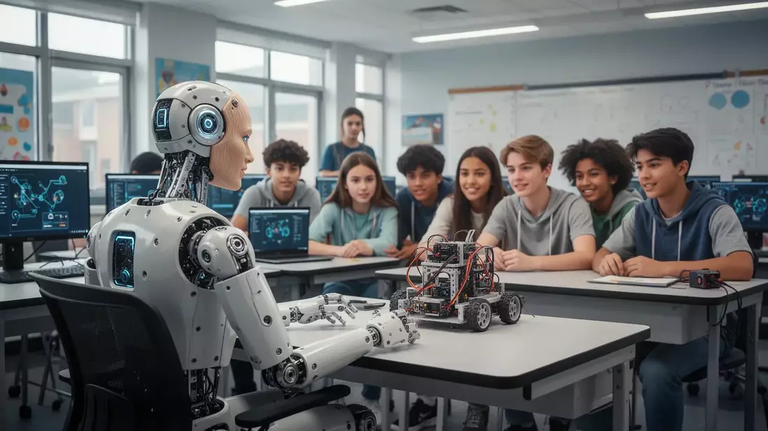 Humanoid Roboter Sally: Neue KI-Assistentin im Klassenzimmer