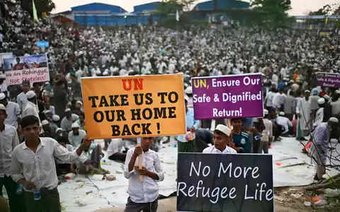 Rohingya-Flüchtlinge leben teils seit Jahrzehnten in Bangladesch (Archivbild) - Foto: Mahmud Hossain Opu/AP/dpa