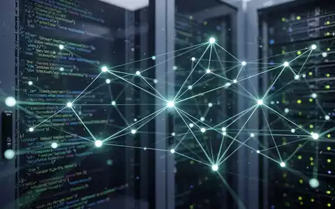 Abstrakte Visualisierung der Datenanalyse mit leuchtenden Netzwerkverbindungen, die einen gRPC-Server zur Dokumentenverarbeitung darstellt. - Foto: über boerse-global.de