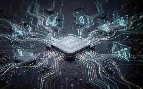 Digitale Illustration von Daten, die von einer Platine entfernt werden, symbolisiert KI-Modell-Deinstallation und Speicherverwaltung. - Foto: über boerse-global.de