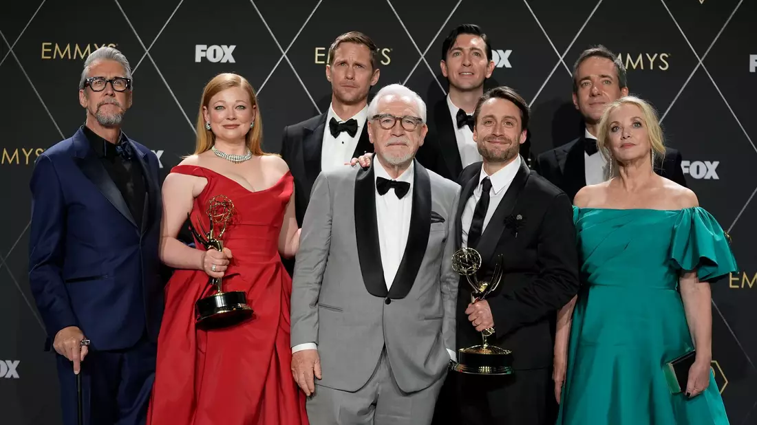 Die Serie «Succession» räumte viele Preise ab, darunter Emmys und Golden Globes. (Archivbild) - Bild: Ashley Landis/AP