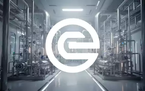 Eine futuristische, sterile Industrieanlage mit sanftem, diffusem Licht, das glänzende Rohre und Maschinen hervorhebt und Innovation und Fertigstellung in der Chemieproduktion andeutet. - Foto: über boerse-global.de