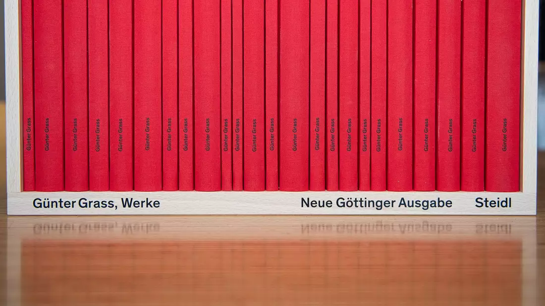 Der Göttinger Steidl-Verlag steckt in einem vorläufigen Insolvenzverfahren. Der Verlag hält die Weltrechte am Werk von Günter Grass. (Archivbild) - Bild: Swen Pförtner/dpa