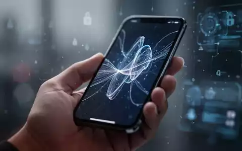 Eine Hand hält ein Smartphone mit abstrakten digitalen Linien, die KI und neue Funktionen symbolisieren. Der Hintergrund ist sanft unscharf. - Foto: über boerse-global.de