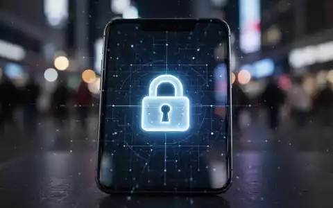 Ein Smartphone-Bildschirm mit einem leuchtenden Vorhängeschloss-Symbol, das mobile Sicherheit und Diebstahlschutz darstellt. - Foto: über boerse-global.de