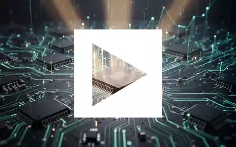 Nahaufnahme von Mikrochips und Leiterplatten, die von hellen Lichtstrahlen beleuchtet werden, symbolisiert Innovation und Wachstum in der Halbleiterindustrie. - Foto: über boerse-global.de