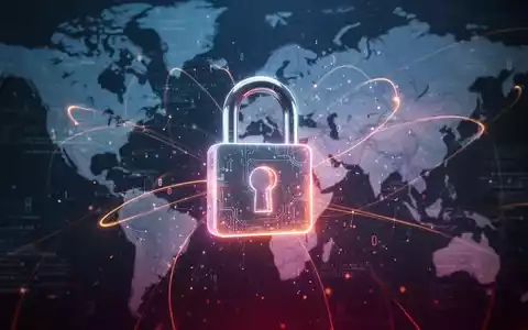 Ein leuchtendes digitales Vorhängeschloss, umgeben von Datenströmen und Netzwerklinien, symbolisiert Datensicherheit und digitale Souveränität. - Foto: über boerse-global.de