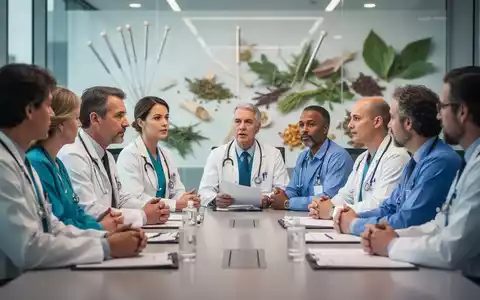 Ärzte und Wissenschaftler diskutieren auf einem Symposium über integrative Medizin und Gesundheit in einem modernen Konferenzsaal. - Foto: über boerse-global.de