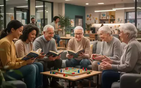 Eine vielfältige Gruppe von Menschen verschiedener Generationen interagiert positiv in einem modernen Gemeinschaftsraum. - Foto: über boerse-global.de
