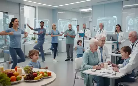 Menschen unterschiedlichen Alters, die an präventiven Gesundheitsaktivitäten teilnehmen, darunter Bewegung, gesunde Ernährung und medizinische Untersuchungen. - Foto: über boerse-global.de
