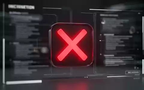 Ein stilisierter, leuchtend roter 'X'-Button auf einer minimalistischen digitalen Oberfläche, der eine Kündigung symbolisiert. - Foto: über boerse-global.de