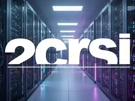 Abstrakte, atmosphärische Szene von Datenservern und Hochleistungs-Computing-Infrastruktur in blauem und violettem Licht. - Foto: über boerse-global.de