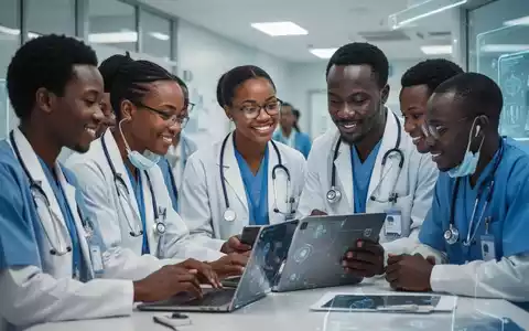 Gesundheitspersonal in Afrika, das zusammenarbeitet und digitale Tools nutzt, um die Gesundheitsversorgung zu verbessern. - Foto: über boerse-global.de