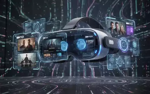 Futuristisches VR/AR-Headset mit holografischen Oberflächen, Streaming-Inhalten und interaktiven Elementen, die neue Unterhaltungserlebnisse andeuten. - Foto: über boerse-global.de