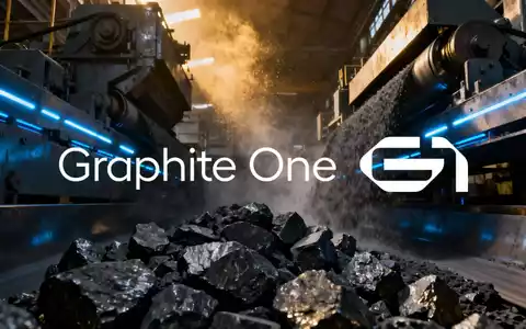 Abstrakte, atmosphärische Szene, die den Abbau und die Verarbeitung von kritischen Mineralien, insbesondere Graphit, darstellt. - Foto: über boerse-global.de