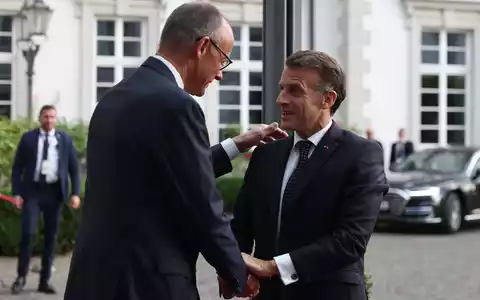 Merz und Macron haben am Abend das Regierungstreffen vorbereitet. - Foto: Rolf Vennenbernd/dpa