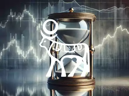 Sanduhr vor verblassenden Aktiencharts - Foto: über boerse-global.de