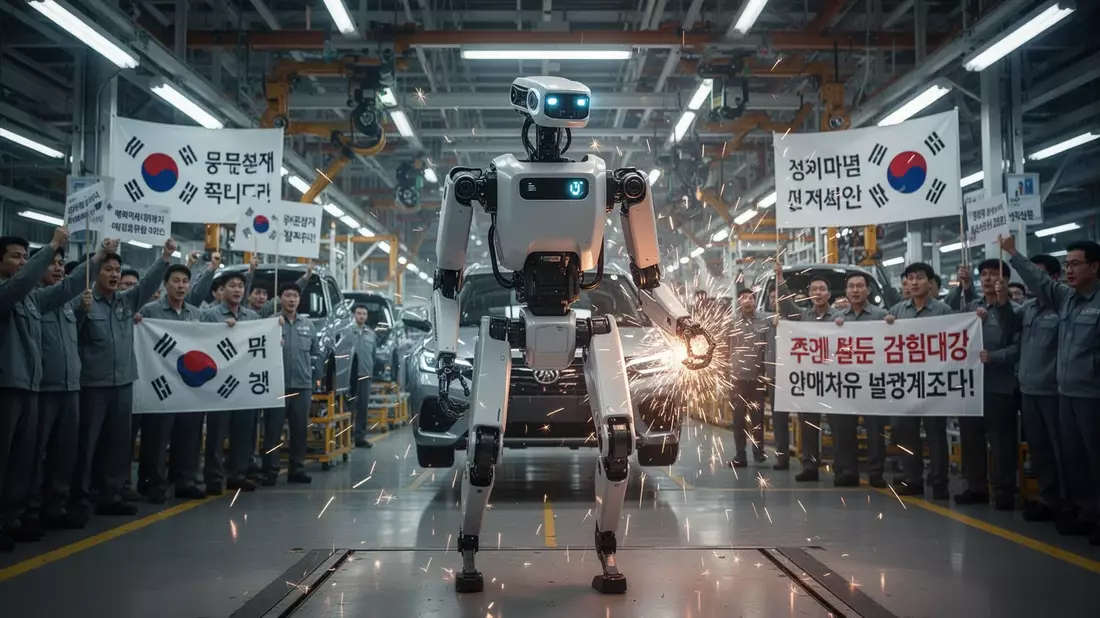Hyundai-Streik gegen Roboter-Einsatz: 34.000 Arbeiter legen Produktion lahm