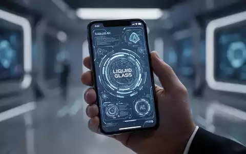 Eine Hand hält ein Smartphone mit futuristischem, leuchtendem und transluzentem Interface, das neue KI-Funktionen darstellt. - Foto: über boerse-global.de