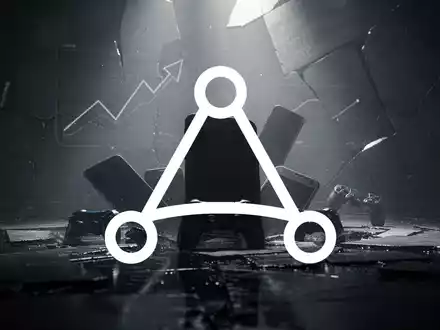 Abstrakte, atmosphärische Darstellung der mobilen App- und Gaming-Branche mit deutlichem Rückgang und finanzieller Flaute. - Foto: über boerse-global.de