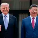 Beim Besuch in Peking lobte Trump Xi. (Archivbild) - Bild: Evan Vucci/Pool Reuters/AP/dpa