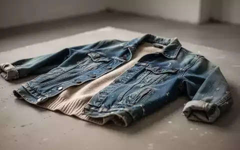Ein einzelnes, gut erhaltenes Kleidungsstück, wie eine Jeansjacke oder ein Pullover, liegt auf einer strukturierten Oberfläche. - Foto: über boerse-global.de