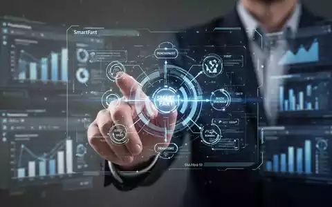 Hand interagiert mit holografischer SmartArt-Grafik, symbolisiert PowerPoint-Verbesserungen und Produktivitätssoftware-Updates. - Foto: über boerse-global.de