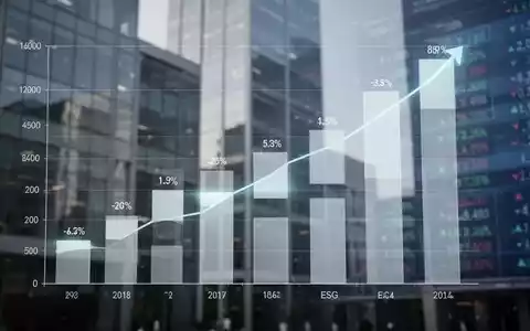 Eine stilisierte, transparente Balkendiagramm-Visualisierung von ESG-Daten, die Zunahme und mangelnde Transparenz darstellt. - Foto: über boerse-global.de