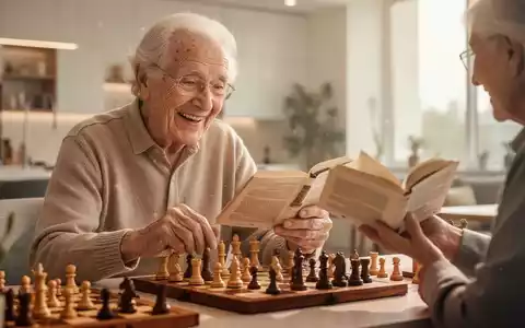Älterer Mensch, der konzentriert Schach spielt, um mentale Fitness und Wohlbefinden im Alter zu symbolisieren. - Foto: über boerse-global.de