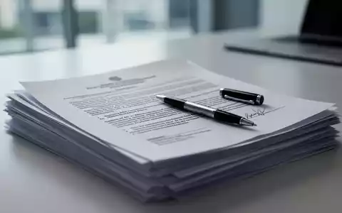 Nahaufnahme von juristischen Dokumenten und einem Stift auf einem Schreibtisch in einem modernen Büro. - Foto: über boerse-global.de