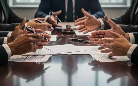 Hände von Personen, die an einem Konferenztisch mit Dokumenten sitzen und diskutieren, symbolisieren Betriebsrat und Verhandlungen. - Foto: über boerse-global.de