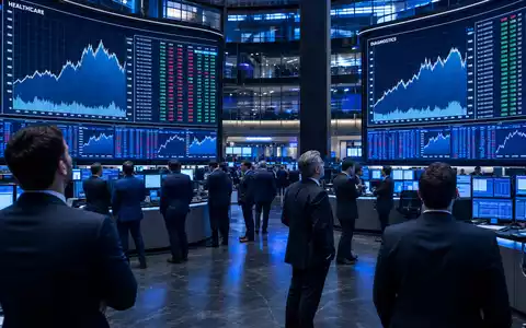 Börsen-Editorialfoto mit Diagnostik-Sektorcharts auf dem Trading-Floor bezieht sich auf Labcorp, ISIN US50540R4092, NYSE-notiert - Foto: THN