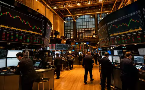 Brown-Forman Corp. US1170431092 am NYSE-Handelsparkett mit Spirituosen-Sektor-Charts auf großen Digitalbildschirmen für Investoren - Foto: THN