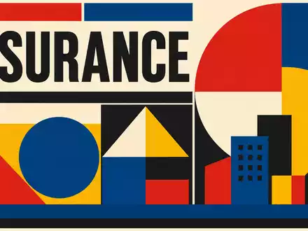 Brown & Brown Inc. Sektor INSURANCE als geometrisches Bauhaus-Poster in Primärfarben US1156371007 - Foto: THN