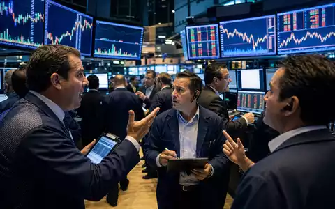 Börsen-Editorial-Bild zu Société Générale S.A. (FR0000130809) zeigt Trading-Floor mit Finanz-Charts der Euronext Paris - Foto: THN