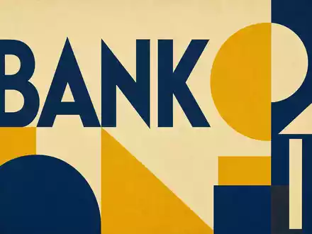 Bauhaus-Poster mit geometrischen Formen symbolisiert Crédit Agricole S.A. FR0000045072 als etablierte Bank im Finanzsektor - Foto: THN