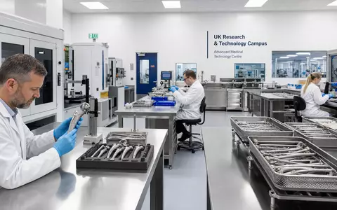 Smith & Nephew plc (ISIN GB0009223206) fertigt orthopÀdische Implantate in sterilen Reinraum-Anlagen mit hoher PrÀzision - Foto: THN