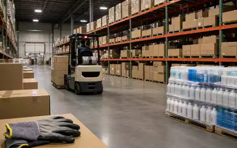 Bunzl plc (ISIN GB00B0744B38) beliefert Kunden über riesige Distributionslager voller Verpackungen und Hygieneartikel weltweit - Foto: THN