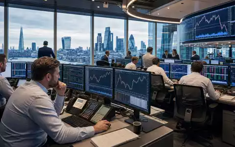 Vistry Group PLC GB0009692319 dokumentiert ein Börsen-Editorial mit Analysten und Baubranche-Charts in London - Foto: THN