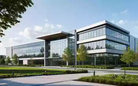 Tecan Group AG (CH0012100191) im Laborautomationssektor: modernes Architektur-Render eines Forschungsgebäudes mit Glasfassade präsentiert - Foto: THN
