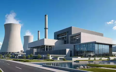 Architektur-Render einer modernen Kraftwerksanlage visualisiert Infrastruktur von PPL Corporation, Aktie ISIN US69351T1060 - Foto: THN