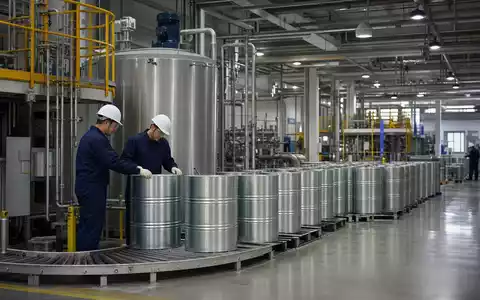 Fotorealistische Lackier-Produktionslinie zeigt PPG Industries Inc. Beschichtungsfertigung, Bezug ISIN US6935061076, Aktie Farben Sektor - Foto: THN