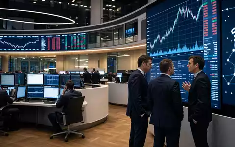 United Internet AG DE0005089031 begleitet Börsen-Editorial vom Frankfurter Trading-Floor mit Kursdiagrammen und Netzwerksymbolen - Foto: THN