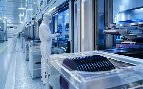 Soitec S.A. (ISIN FR0013227113) fertigt hochreine SOI-Wafer in modernen Halbleiter-Reinraumanlagen für die Elektronikindustrie - Foto: THN
