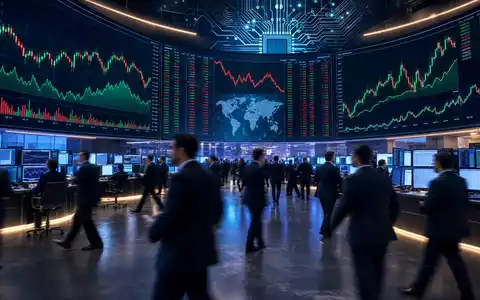 Soitec S.A. (ISIN FR0013227113): Börsen-Editorial mit Trading-Floor der Euronext Paris und Halbleiter-Charts - Foto: THN