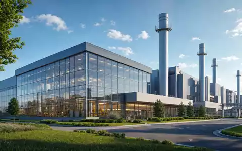 Verallia SA (ISIN FR0013506730) unterhält moderne Produktionsanlagen für Glasverpackungen mit klaren architektonischen Industriegebäuden - Foto: THN