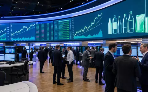 Verallia SA (ISIN FR0013506730) wird an der Börse gehandelt, symbolisiert durch dieses Editorial-Foto eines Trading-Floors - Foto: THN