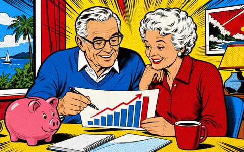 Pop-Art-Comic mit Rentnerpaar illustriert die Zielgruppe von Phoenix Group Holdings plc, ISIN GB00BF8Q6K64, humorvoll - Foto: THN