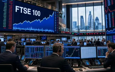 St. James's Place plc GB0007669376 im Börsen-Editorial: Trading-Floor mit FTSE 100 Kursdaten und Charts - Foto: THN