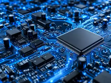 Makroaufnahme einer Leiterplatte visualisiert die Technologiebasis von Reply S.p.A., ISIN IT0005282865, im Bereich Systemintegration - Foto: THN